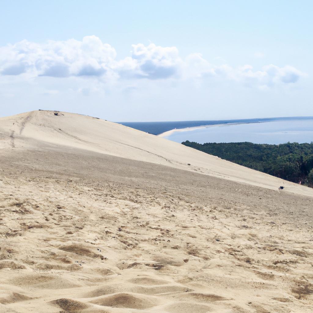 La Gran Duna De Pyla En Francia Es La Duna De Arena Más Alta De Europa.