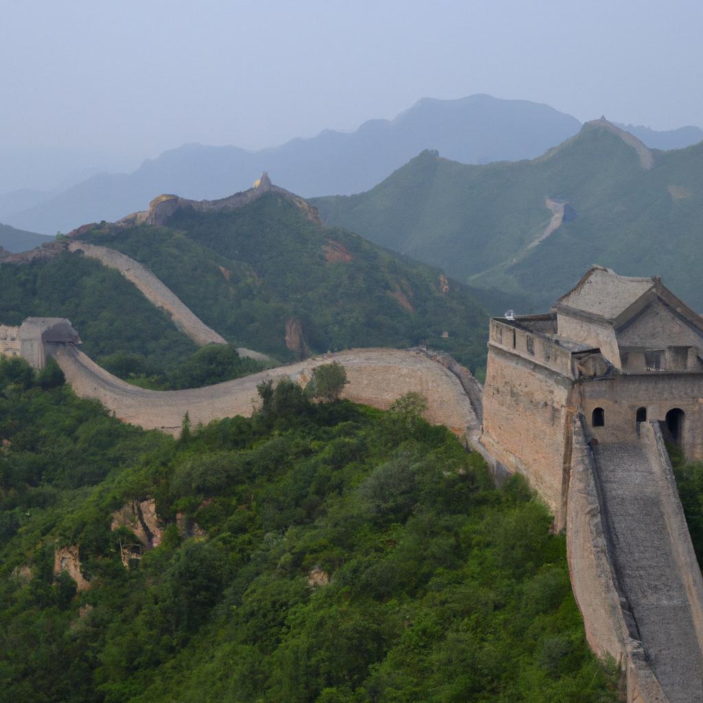 La Gran Muralla China, Construida Por La Dinastía Qin, Es Una De Las Estructuras Más Impresionantes Hechas Por El Hombre.