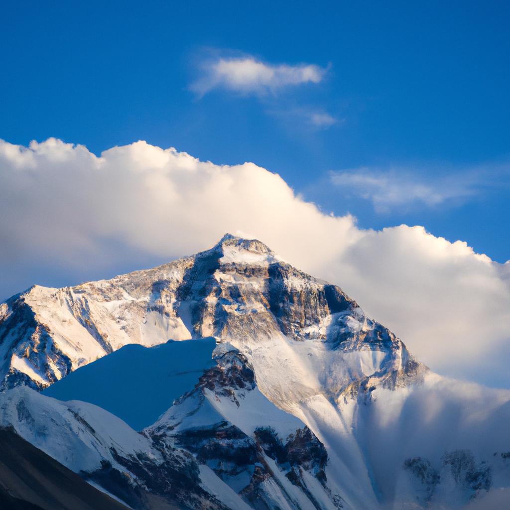 La Montaña Más Alta Del Mundo, El Monte Everest, Se Encuentra En La Cordillera Del Himalaya En La Frontera Entre Nepal Y El Tíbet.