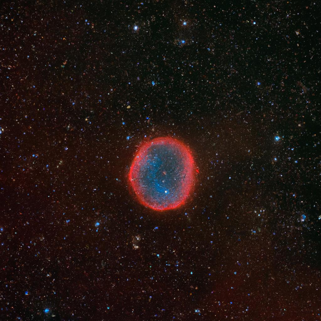 La Nebulosa Del Anillo, Ubicada En La Constelación De Lira, Es Un Ejemplo Clásico De Una Nebulosa Planetaria Y Tiene Forma De Anillo Brillante.