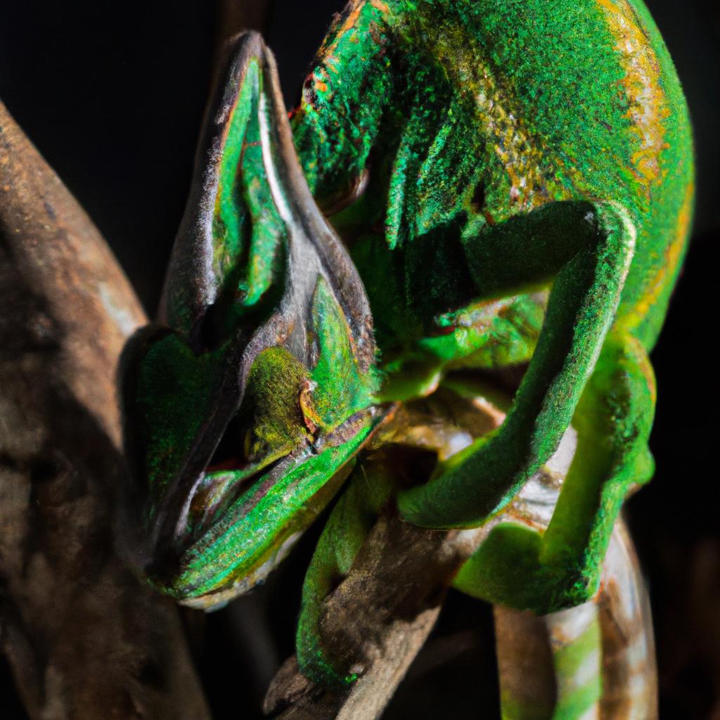 La Piel Del Camaleón Cambia De Color Debido A La Presencia De Células Especializadas Llamadas Cromatóforos.