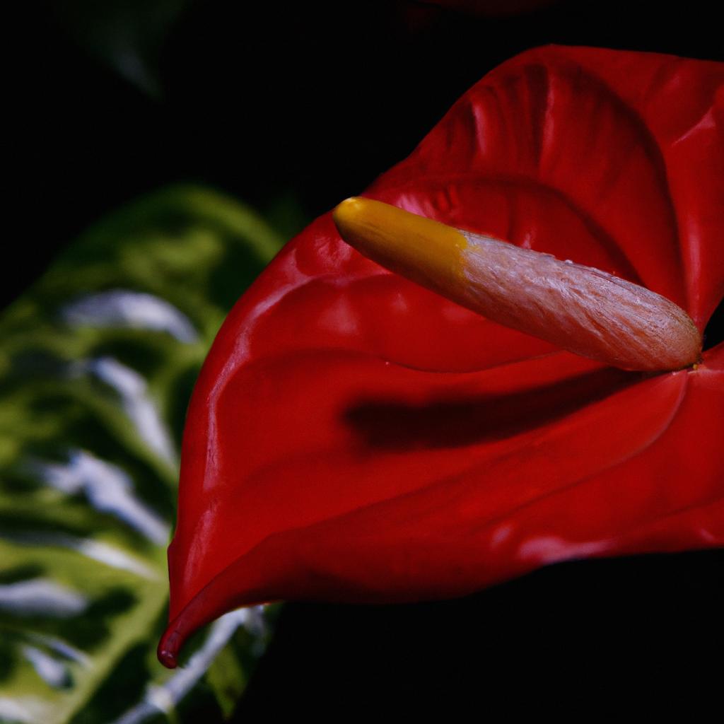 La Planta De Anturio Es Apreciada Por Sus Vistosas Y Duraderas Flores En Forma De Espádice Que Pueden Ser De Colores Como Rojo, Rosa O Blanco.