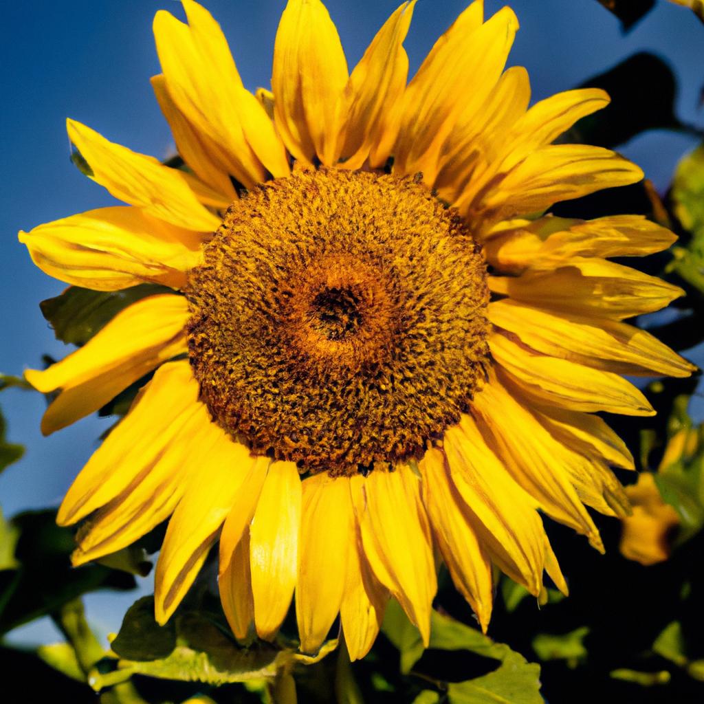 La Planta De Girasol Sigue La Trayectoria Del Sol Durante El Día En Un Proceso Conocido Como Heliotropismo.