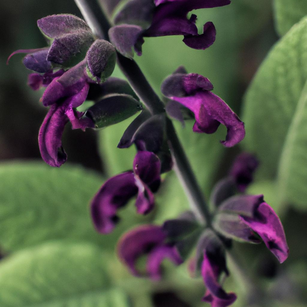 La Planta De Salvia Se Utiliza En La Cocina Como Hierba Aromática Y Se Cree Que Tiene Propiedades Medicinales, Especialmente Para La Salud Bucal.