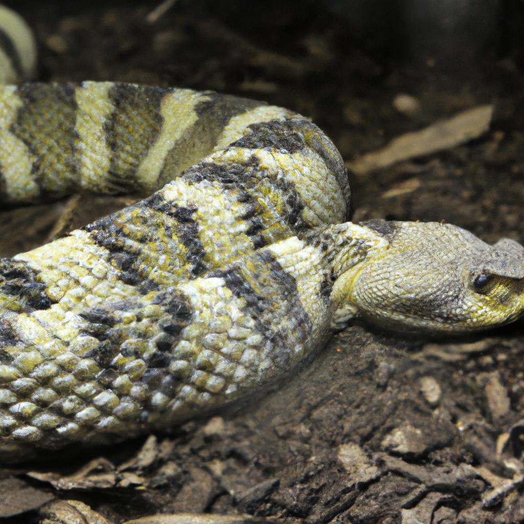 La Serpiente Cascabel De Diamante Del Este Es Una Especie De Serpiente Venenosa Que Se Encuentra En América Del Norte Y Tiene Un Cascabel En La Cola Como Advertencia.