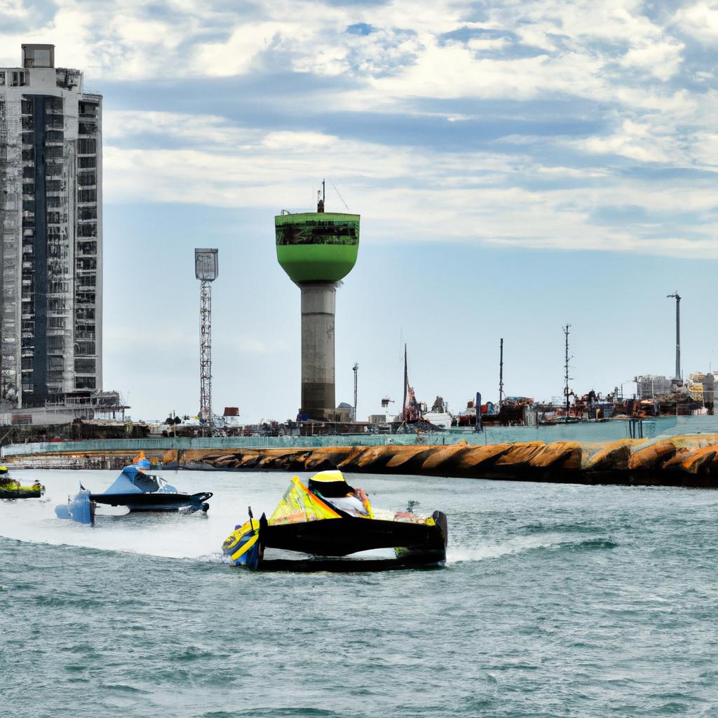 Las Carreras De Barcos De Motor Son Una Forma De Competición Acuática.