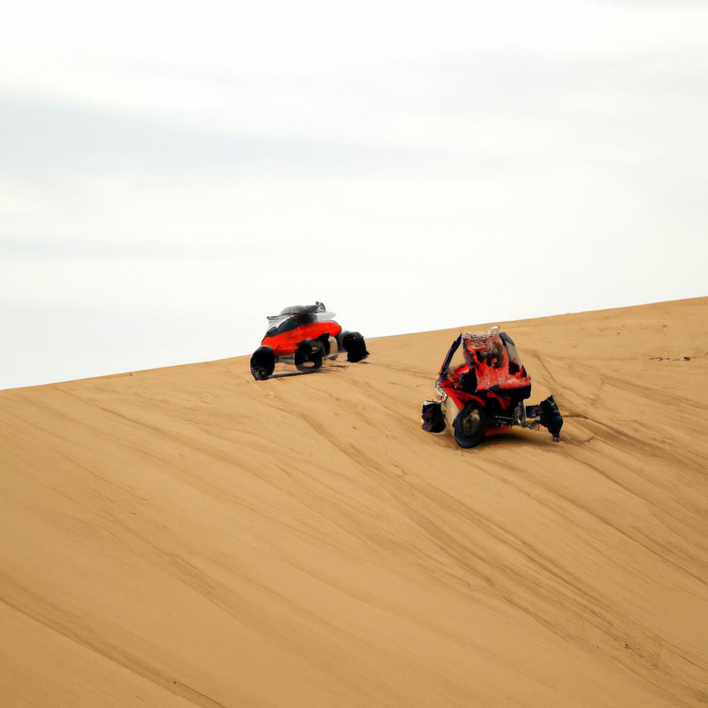 Las Carreras De Dune Buggies Son Populares En áreas Con Grandes Dunas De Arena, Como El Suroeste De Los Estados Unidos.