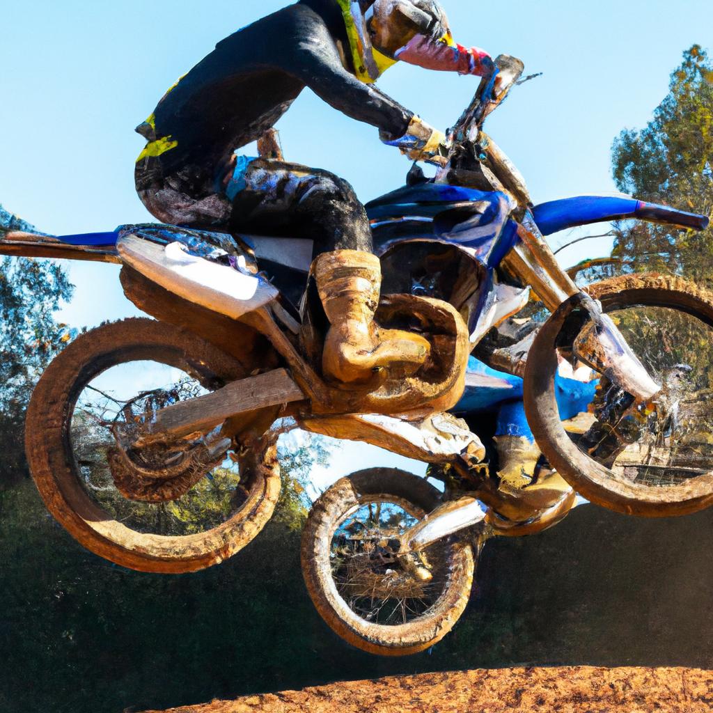 Las Carreras De Motocross A Menudo Se Realizan En Circuitos Todoterreno Con Obstáculos Y Saltos.