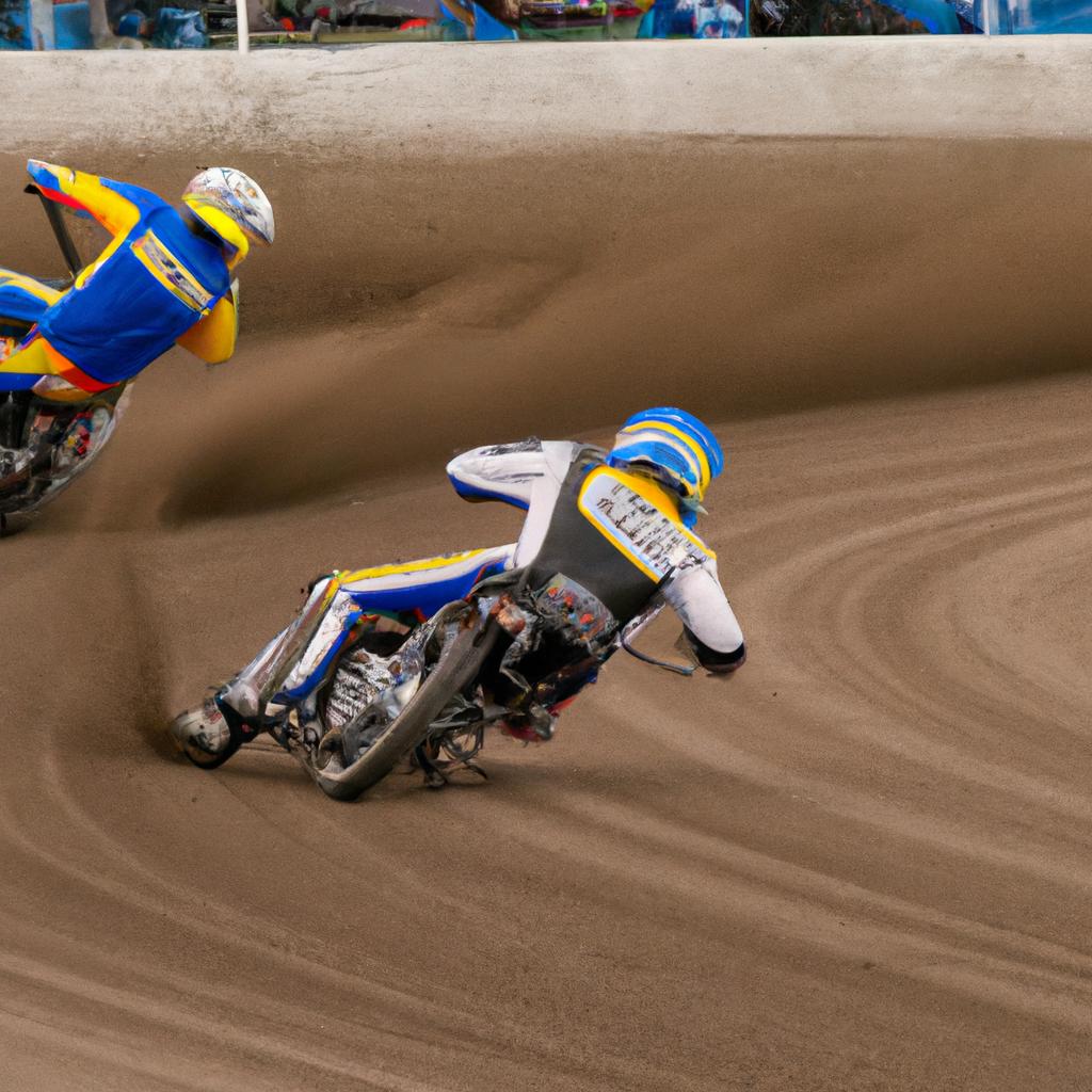 Las Carreras De Motos De Speedway Se Llevan A Cabo En Pistas De Grava Y Los Pilotos Derrapan En Las Curvas A Alta Velocidad.