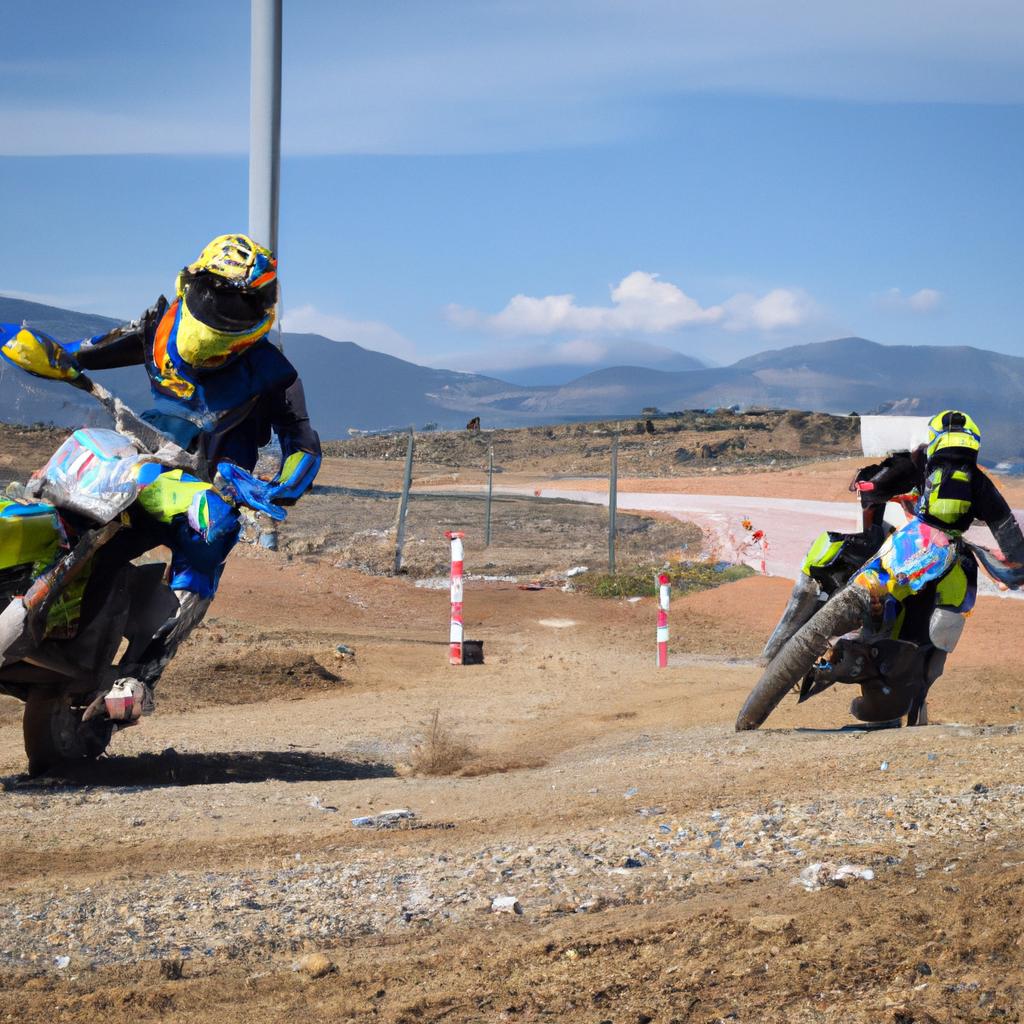 Las Carreras De Supermoto Combinan Elementos De Motocross Y Carreras De Carretera.