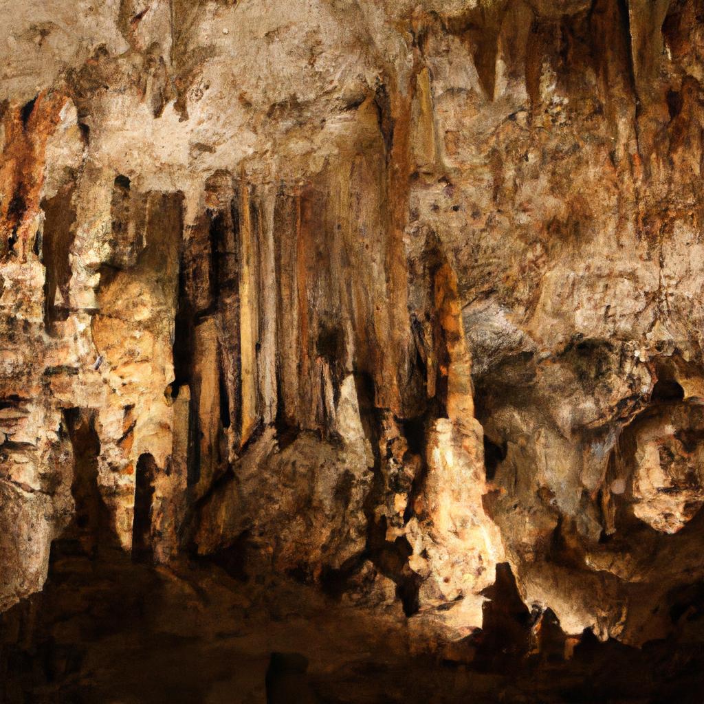 Las Cuevas De Carlsbad, En Nuevo México, Estados Unidos, Son Famosas Por Sus Impresionantes Formaciones De Estalactitas Y Estalagmitas, Y Albergan Una Gran Cantidad De Murciélagos.