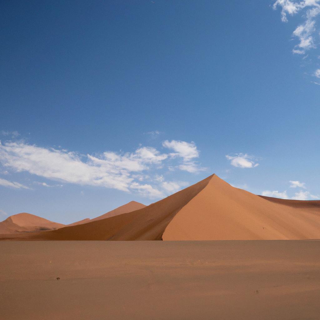 Las Dunas De Arena De Namib, En Namibia, Son Las Más Altas Del Mundo.