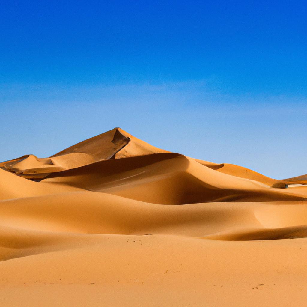 Las Dunas De Arena En El Desierto Del Sahara Pueden Alcanzar Alturas De Hasta 180 Metros Y Se Mueven Constantemente Debido A La Acción Del Viento.