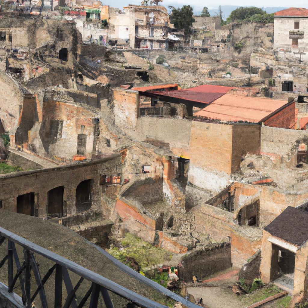 Las Excavaciones En El Sitio De Herculano En Italia Han Revelado Una Ciudad Romana Bien Conservada Que Fue Sepultada Por La Erupción Del Monte Vesubio Al Igual Que Pompeya.