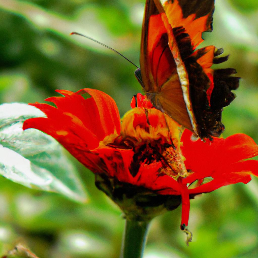 Las Mariposas Saborean Con Sus Patas.