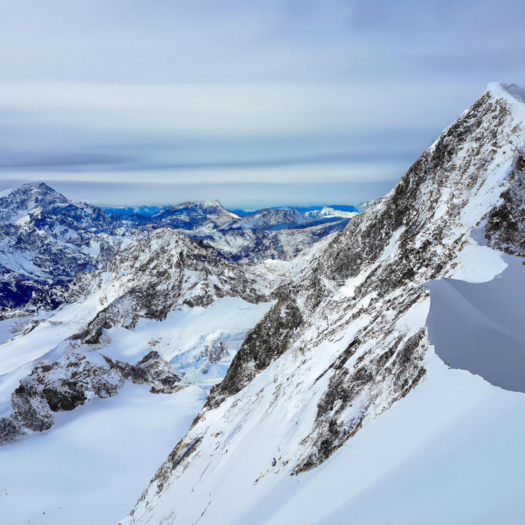 Las Montañas De Los Alpes, En Europa, Se Extienden A Través De Varios Países Y Ofrecen Paisajes Impresionantes, Lagos Alpinos Y Oportunidades Para Practicar Deportes De Invierno.