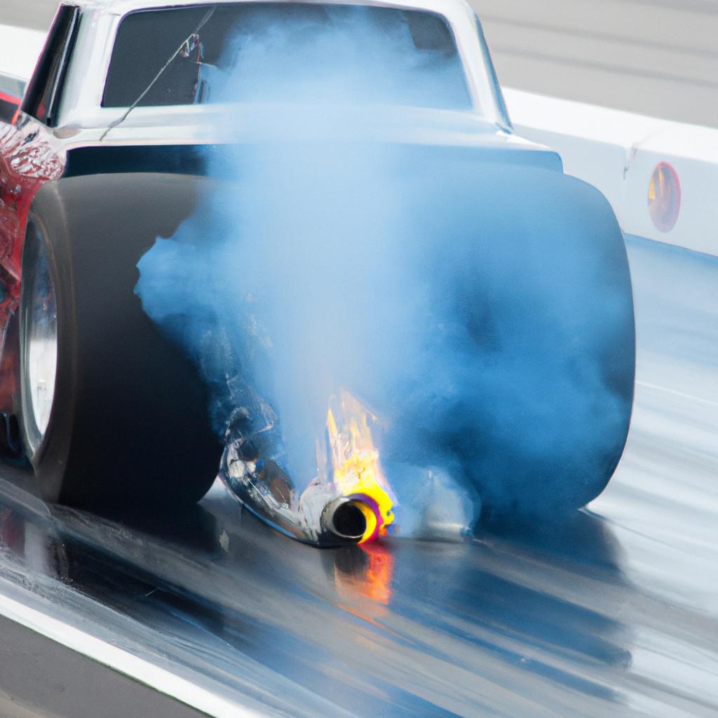 Los Coches De Drag Racing A Menudo Utilizan Un 