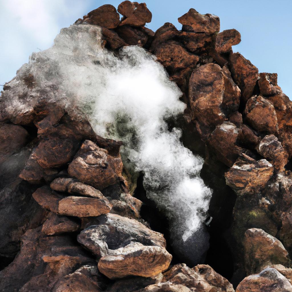 Los Hornitos Son Pequeñas Chimeneas Volcánicas Que Se Forman Cuando El Magma Caliente Se Solidifica En El Aire, Creando Una Estructura En Forma De Cono. Son Comunes En Las áreas Volcánicas.