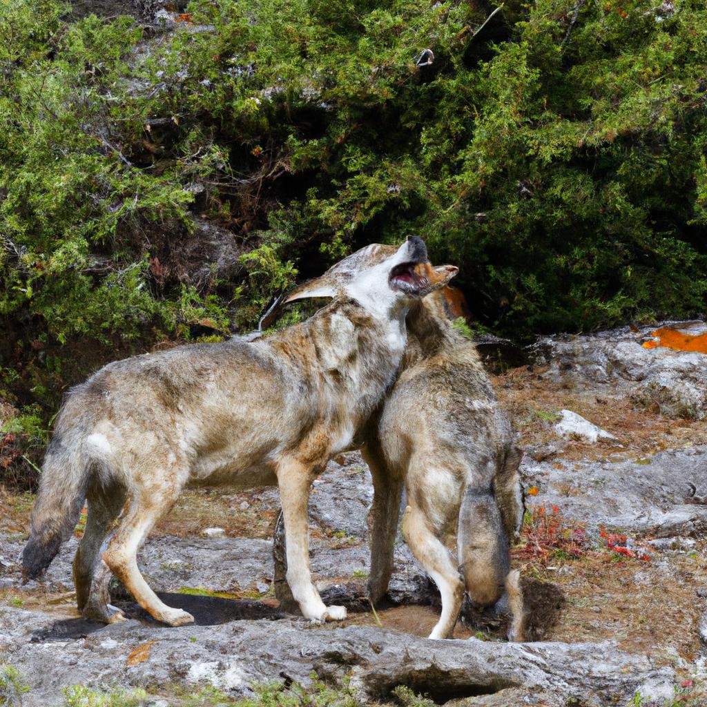 Los Lobos Aúllan Para Comunicarse Entre Sí Y Marcar Su Territorio.