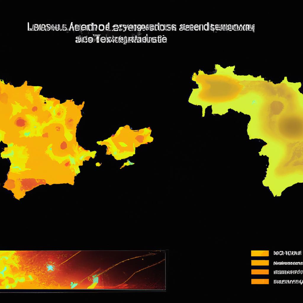 Los Mapas De La Contaminación Lumínica Muestran Las áreas Afectadas Por El Exceso De Iluminación Artificial.