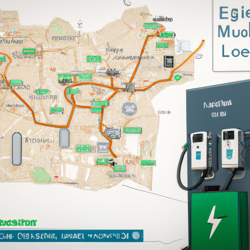 Los Mapas De Las Estaciones De Carga De Vehículos Eléctricos Ayudan A Los Conductores De Vehículos Eléctricos A Encontrar Puntos De Carga.