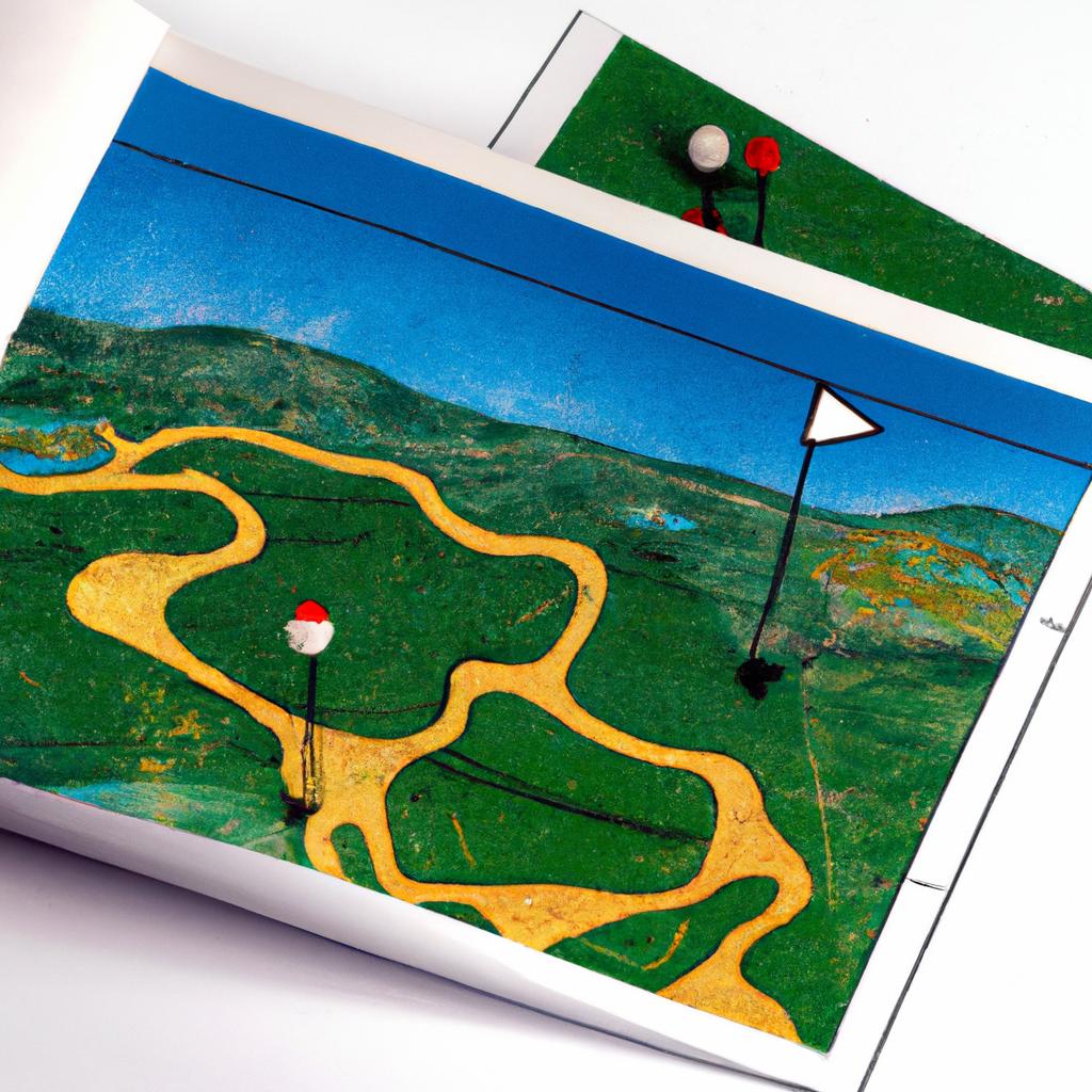 Los Mapas De Los Campos De Golf Ayudan A Los Golfistas A Navegar Por El Campo.