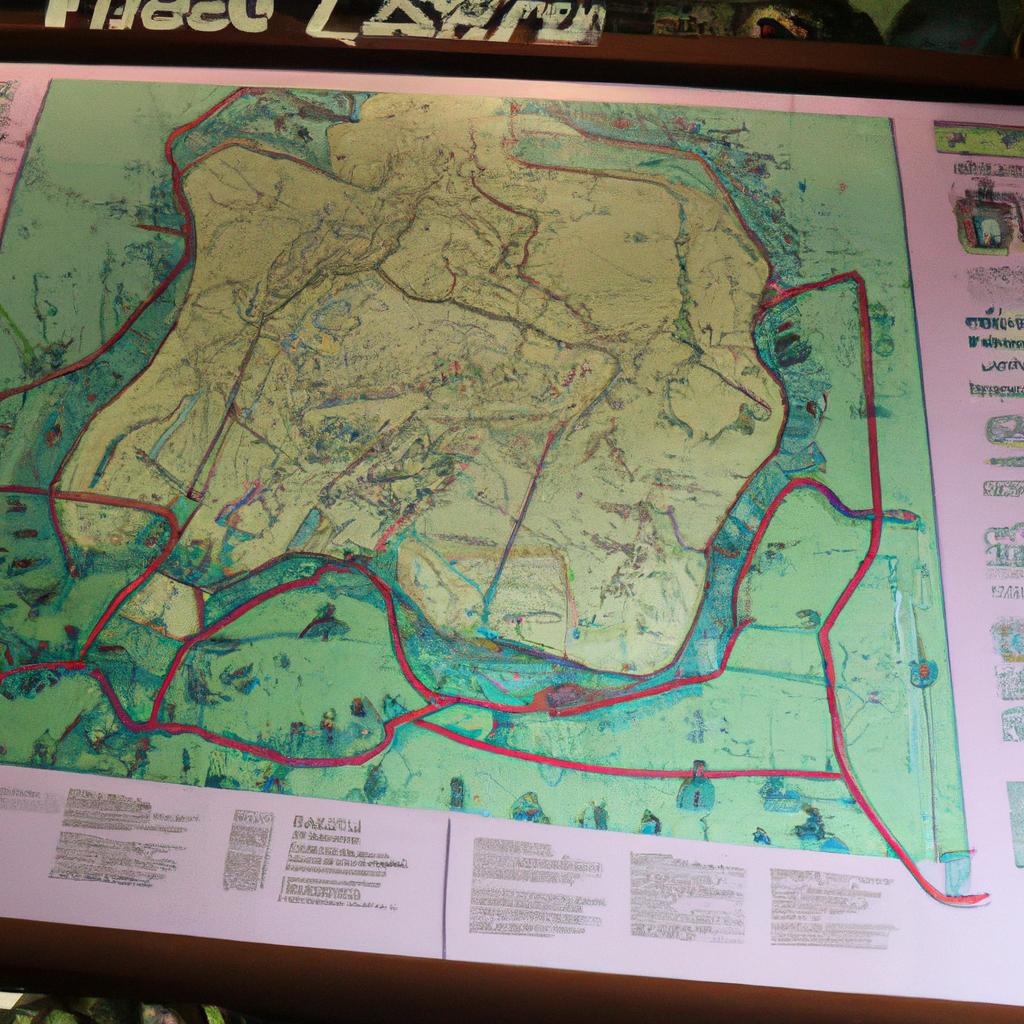 Los Mapas De Los Parques Temáticos Ayudan A Los Visitantes A Navegar Y Disfrutar De Las Atracciones.