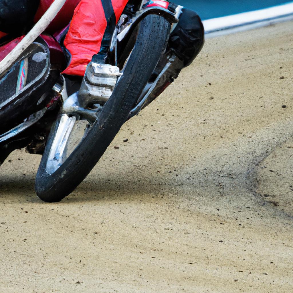 Los Pilotos De Motos De Speedway Utilizan Botas De Acero Para Deslizarse En Las Curvas.