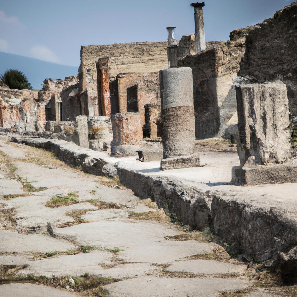 Los Restos De La Antigua Ciudad Romana De Pompeya Proporcionan Una Visión Detallada De La Vida Cotidiana En La época Romana.